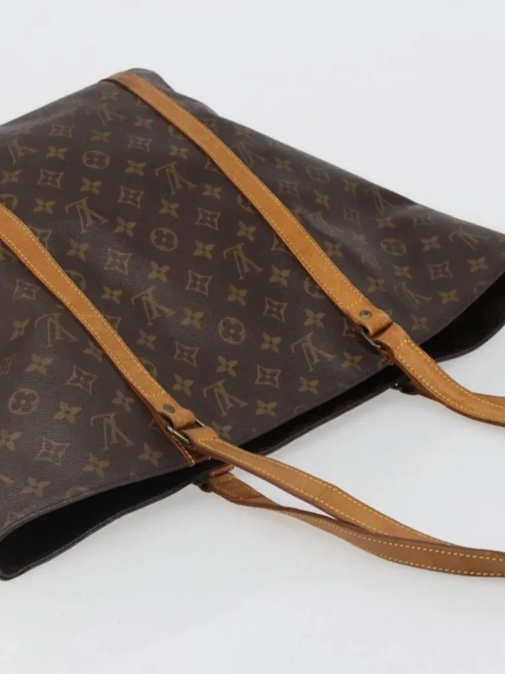LOUIS VUITTON Monogram Sac Shopping Tote Bag M51108 LV Auth 185549
